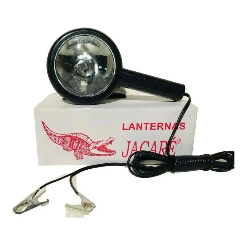 3x Lanterna Cilibrim Jacaré Com Garra Iodo 12v Farolete Sili
