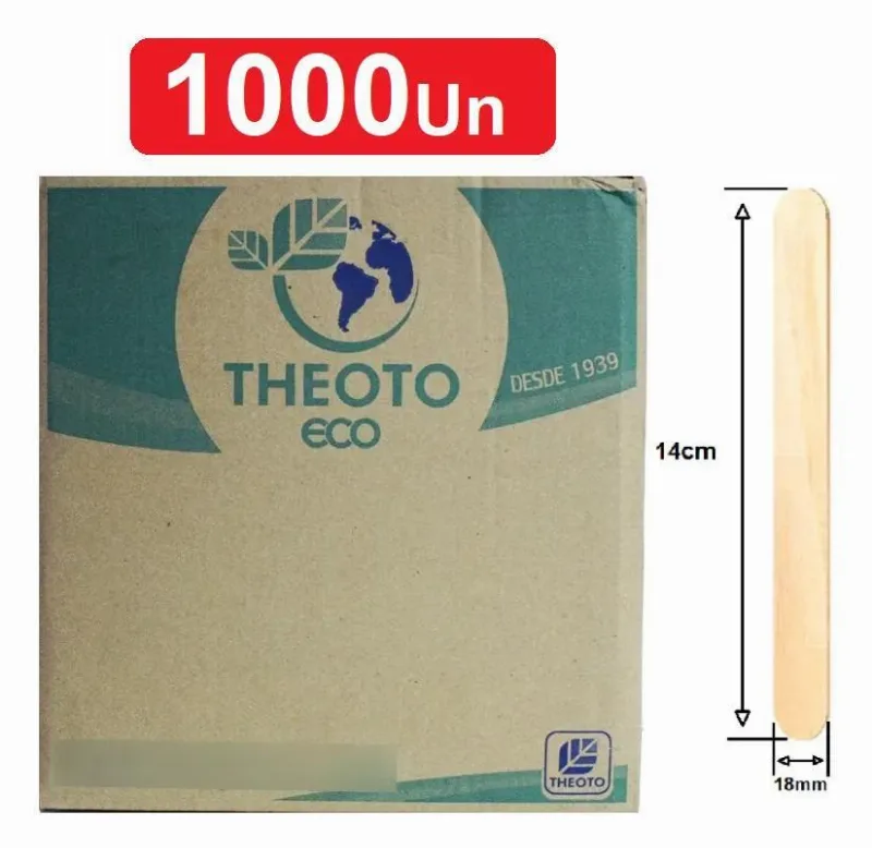 Espatula Palito Para Depilação Theoto - Pacote Com 1000 Un
