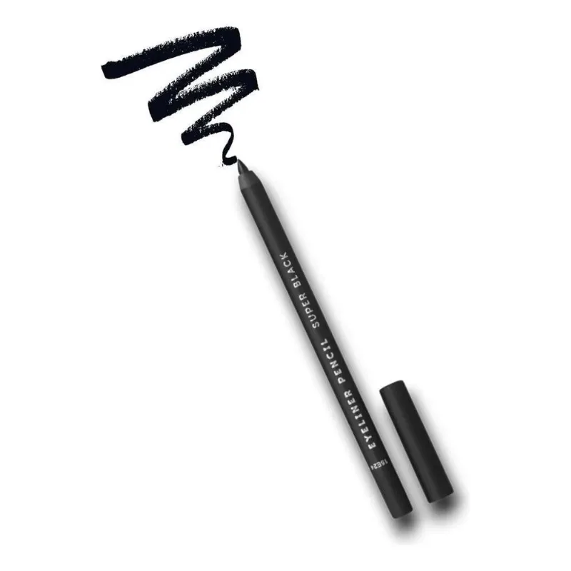 2x Lápis Para Olhos Preto Eyeliner Super Black Océane Purple
