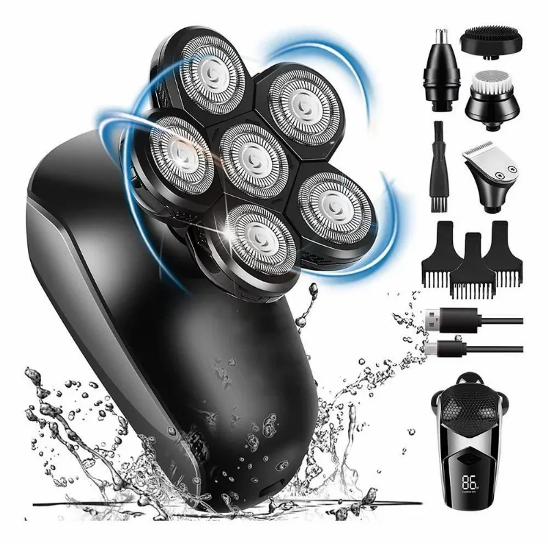 Barbeador Eletrico Aparador Facial Depilador Corporal 5 Em 1