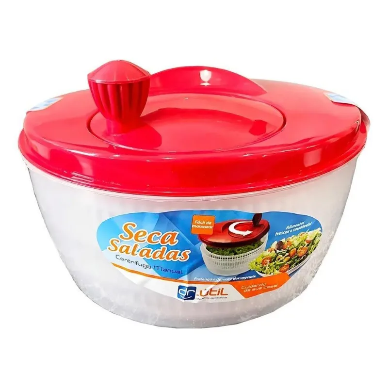 5x Centrífuga De Salada Secador Verduras Manual Dr. Útil 4 L