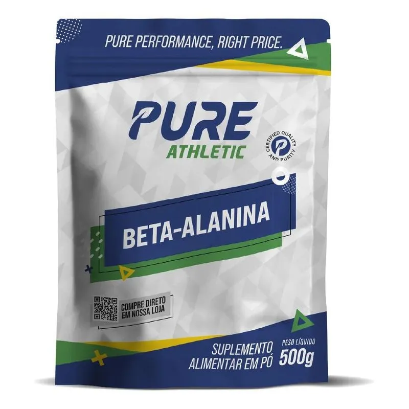 10x Beta Alanina Pura 500g Pure Athletic