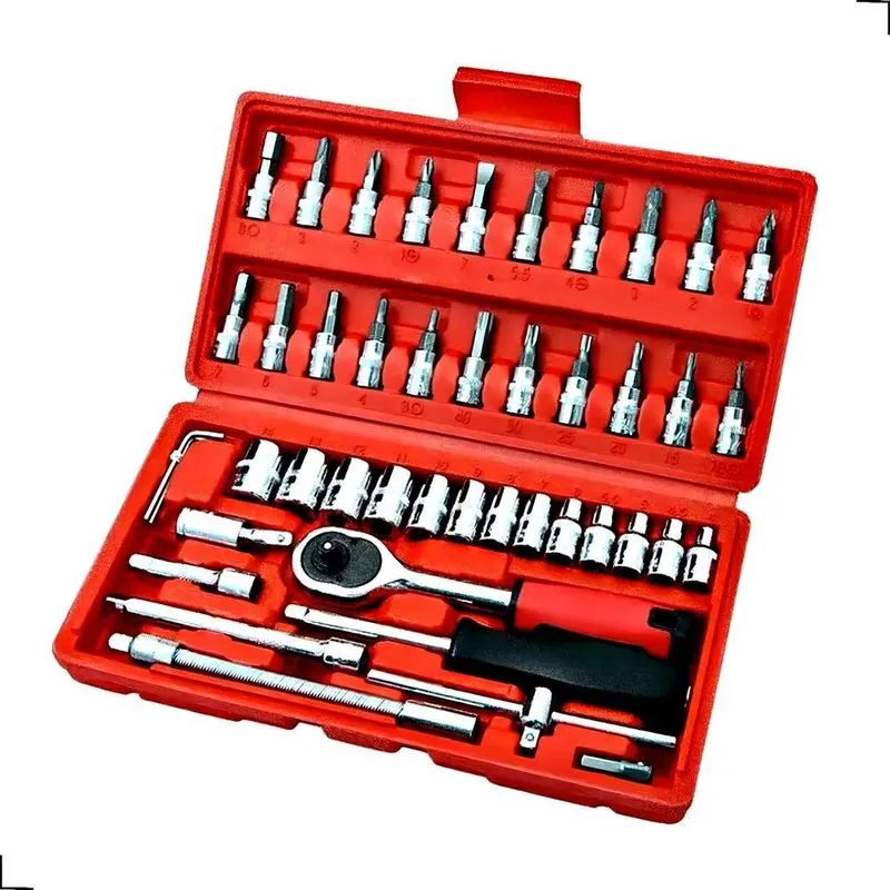 3x Caixa De Ferramentas Completa Maleta Kit Jogo Portátil Co