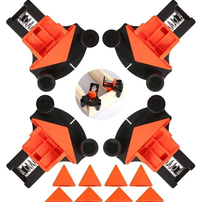 5x Kit 4 Grampos De Canto Aperto Angulares 60/90/120 Grau