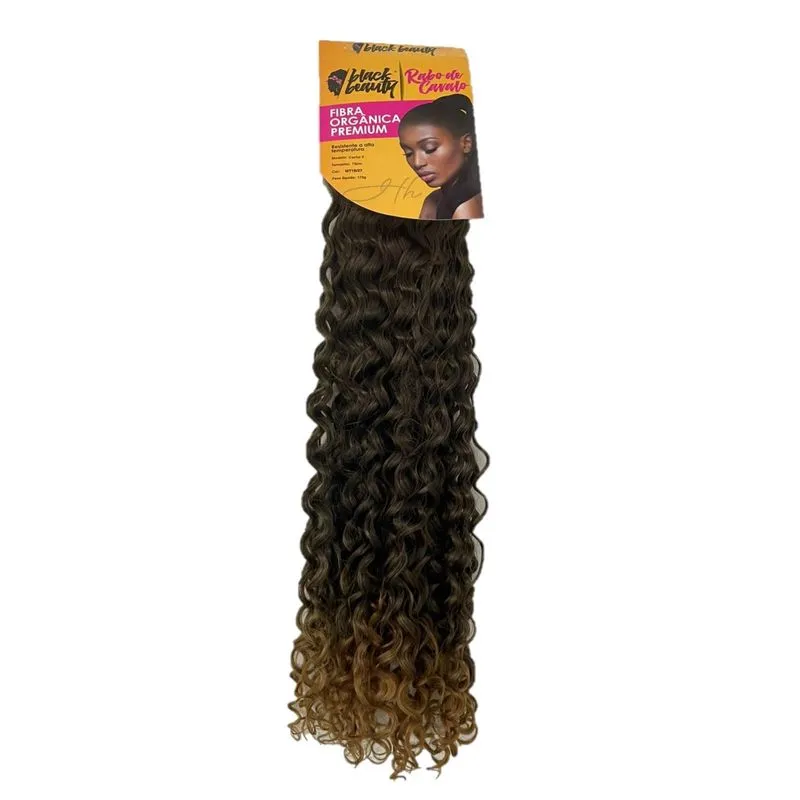 Rabo De Cavalo Cacheado Bk 3 Orgânico 75cm 170gr