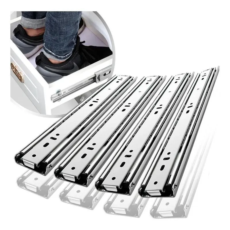 5x 8 Corrediça Telescópica H40 30cm 4 Par Reforçada Resisten