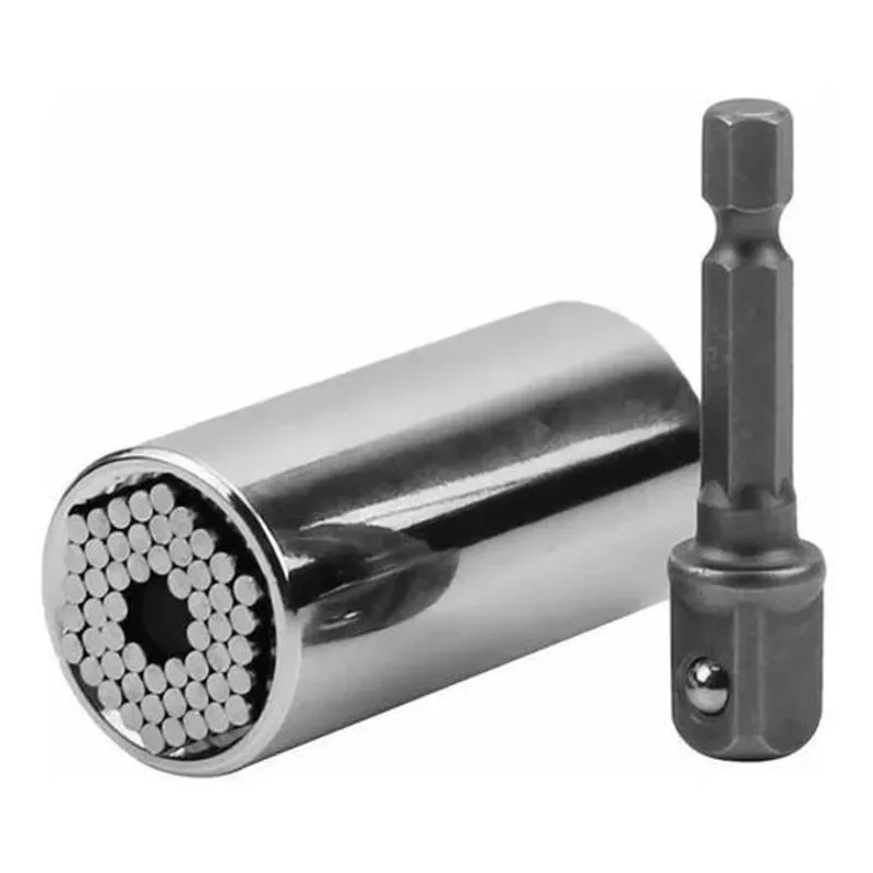 5x Chave Soquete De Boca Universal 7mm A 19mm C/adaptador