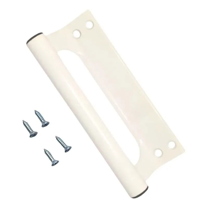 3x Puxador De Aluminio Buzio Porta Portao Correr Branco 145m