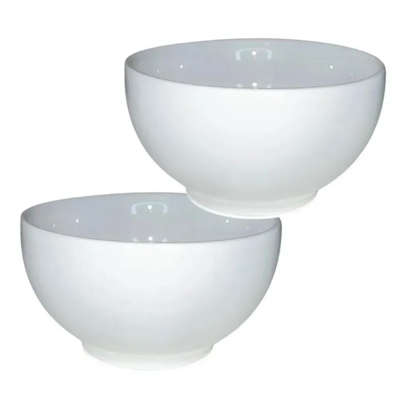 5x Cumbuca Capri 500ml Porcelana Tigela De Sopa Caldo Açaí E