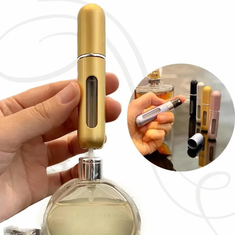 3x Kit 2 Mini Frasco Porta Perfume Recarregável Spray Bolsa