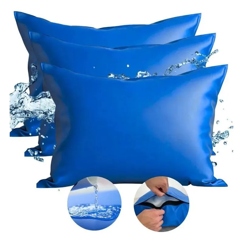 10x Kit 3 Capa De Travesseiro Impermeavel Hospitalar 50x70