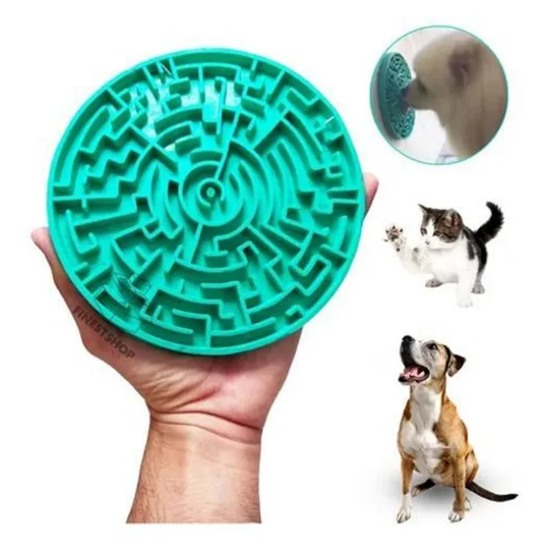 Tapete De Lamber Comedouro Ração Úmida Para Cães E Gatos Peq