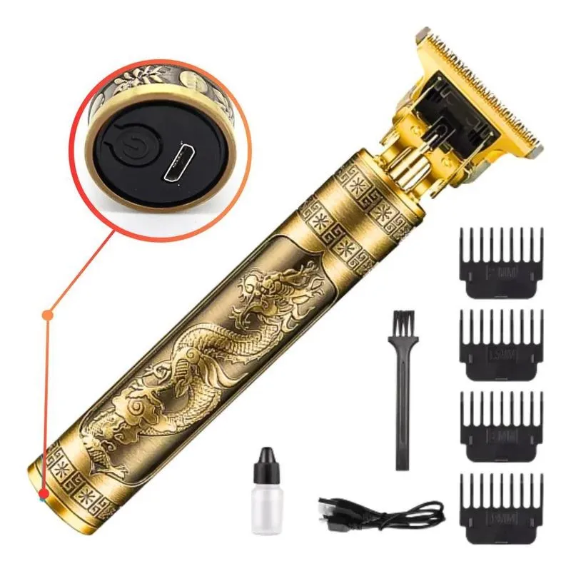 10x Maquina Acabamento Recarregável Detalhe Cabelo Barba Se