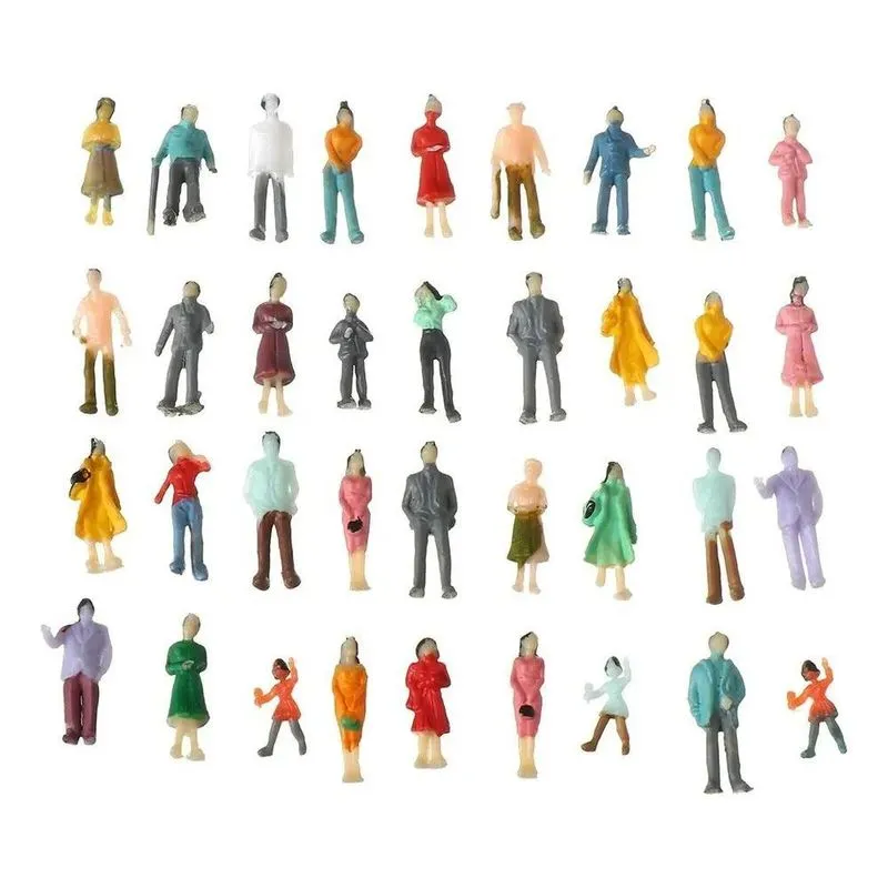3x Kit 50 Miniaturas Pessoas Humanos Escala Ho - 1:75 Maquet