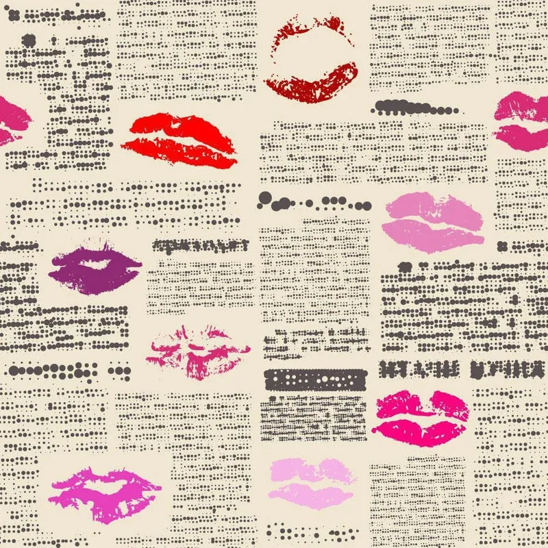 Papel De Parede Adesivo Jornal 0003- 2 M X 0,58Cm