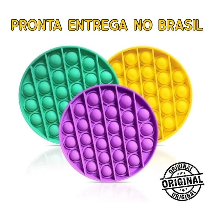 POP IT FIDGET ANTI STRESS REDONDO ROXO