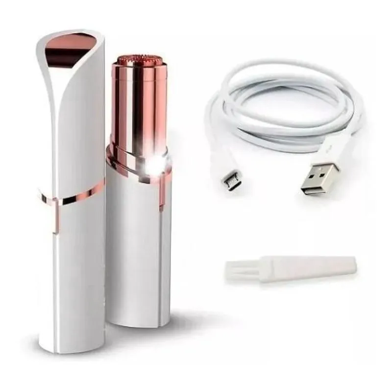 Depilador Eletrico Indolor Flawbss Batom Recarregável Usb