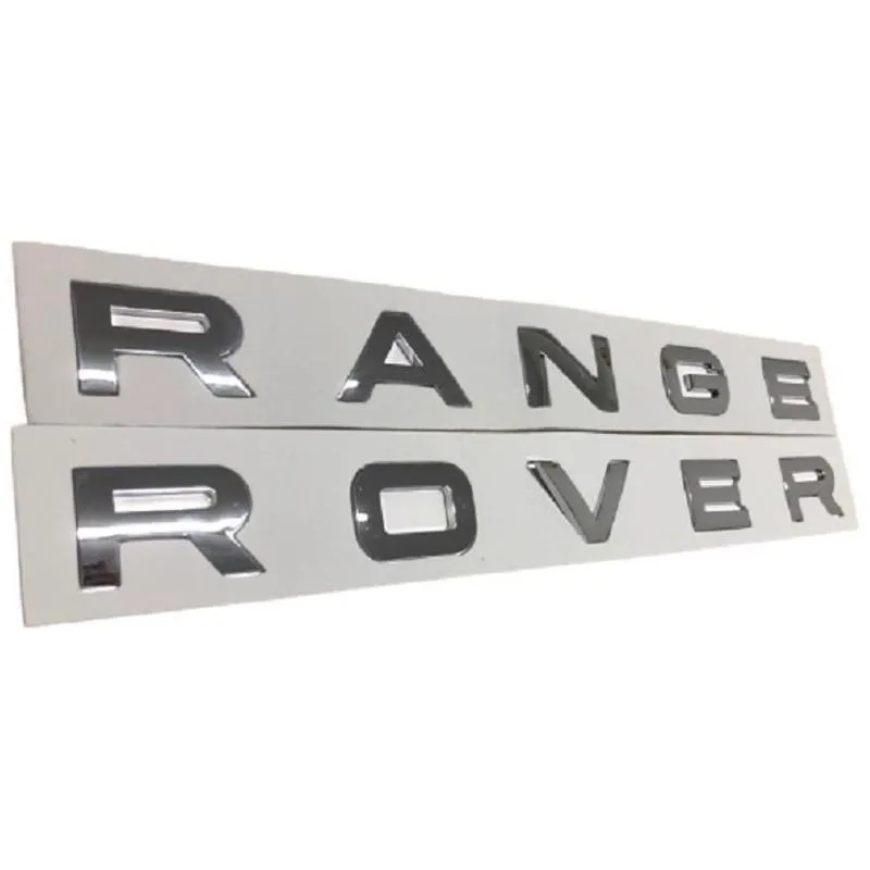 Emblema Adesivo Capo Tampa Range Rover Prata Brilhante