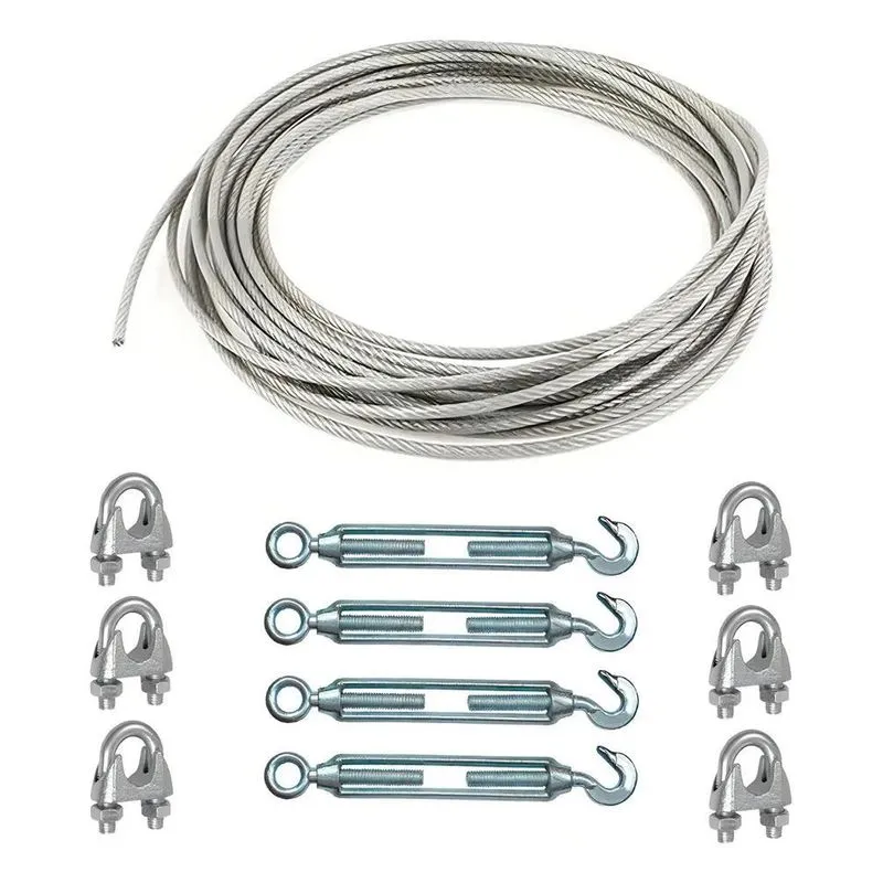 3x 50mts Cabo Varal 2mm + 4esticador + 8clips Jcarvalho