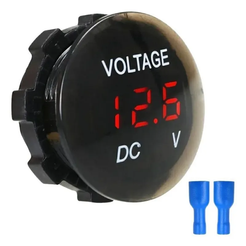 10x Mini Voltímetro Digital 5 À 48vcc Com Visor Em Led