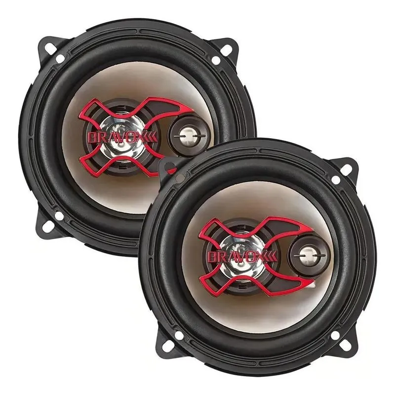 10x Alto Falante Bravox Triaxial 5 B3x50 100w Rms 4 Ohms Co