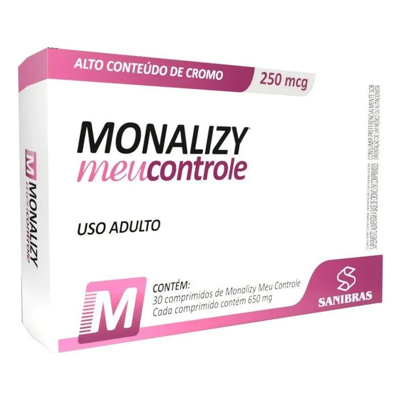 2x Monaliz Meu Controle 30cps - Sanibras Sabor Without Flavo