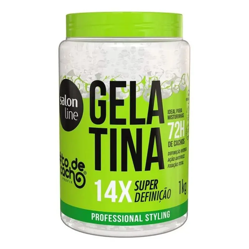 10x Gelatina Todecacho Super Definição Salon Line 1 Kg