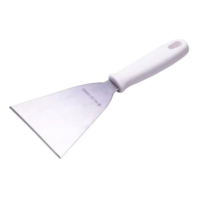 10x Espátula Reta Branca 12cm Hercules Es120 Cor Branco