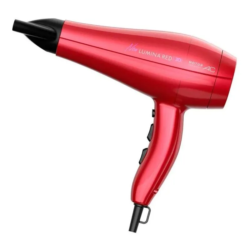 5x Secador De Cabelo Gama Italy New Lumina Red 3d -