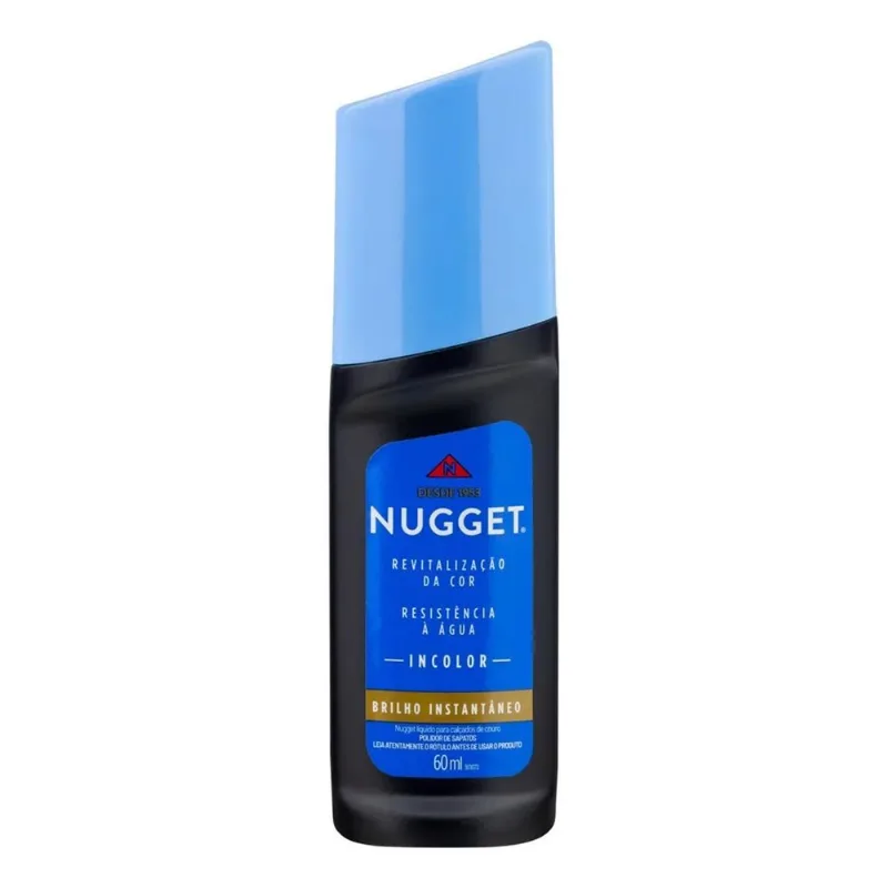 5x Polidor De Sapato Líquido Incolor Nugget Frasco 60ml