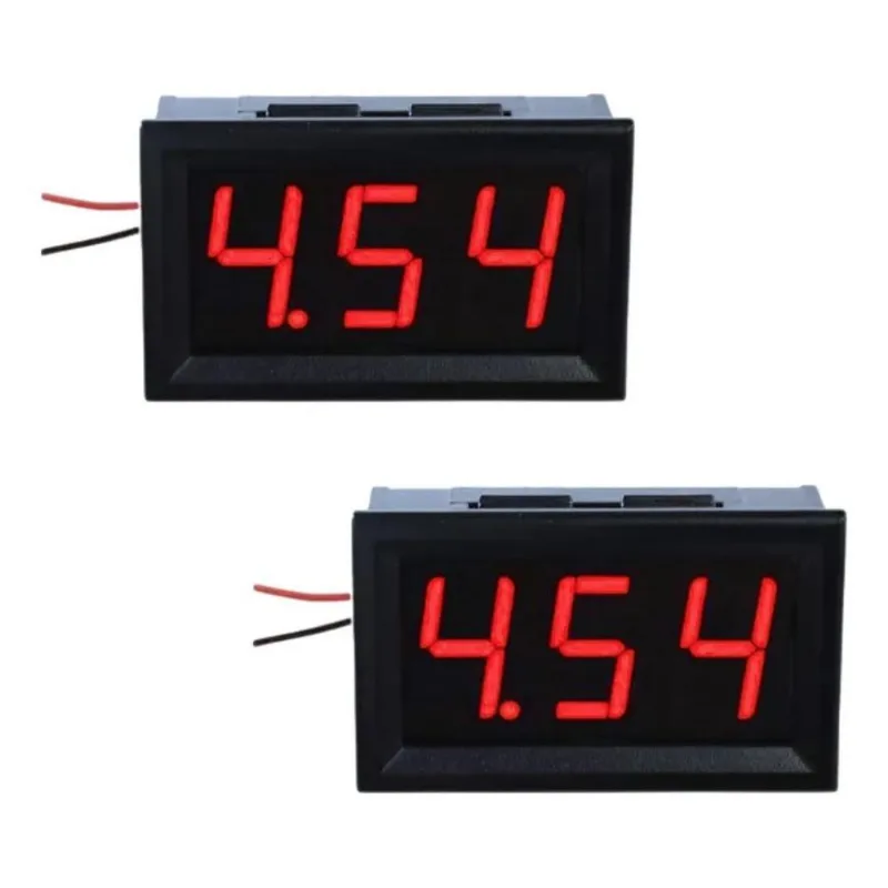 2x Kit 2 Voltímetro Digital Medidor Bateria Som