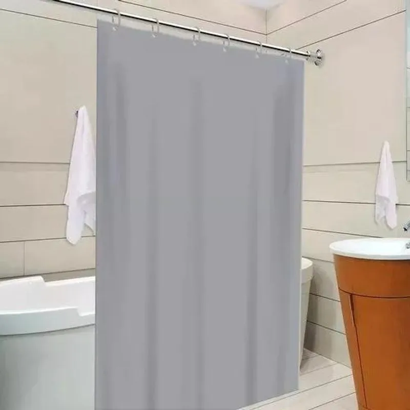 5x Cortina Box De Banheiro Antimofo Lavável 1,38m X 1,98 Cor