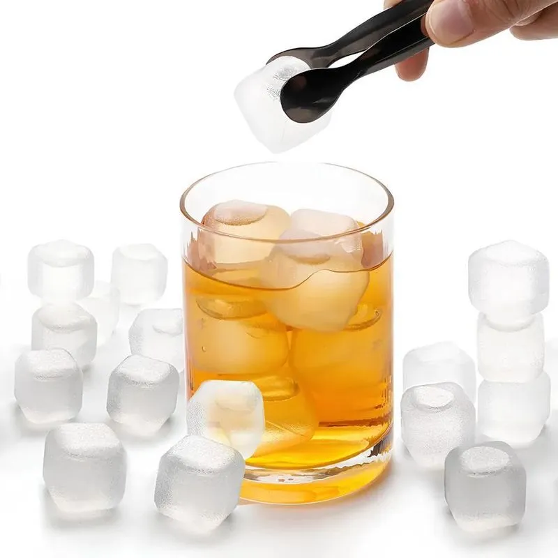 5x Kit 30 Gelo Artificial Reutilizável Transparente Incolor