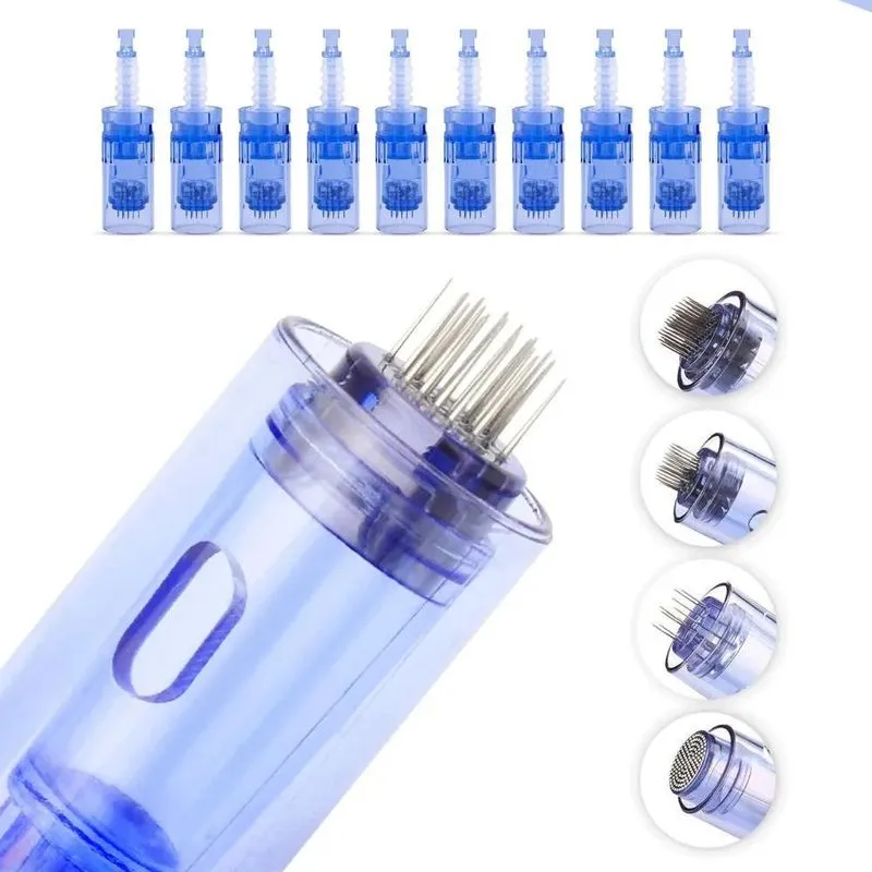 3x Kit 10 Agulhas Cartucho Caneta Derma Pen 12 36 42 Nano Po