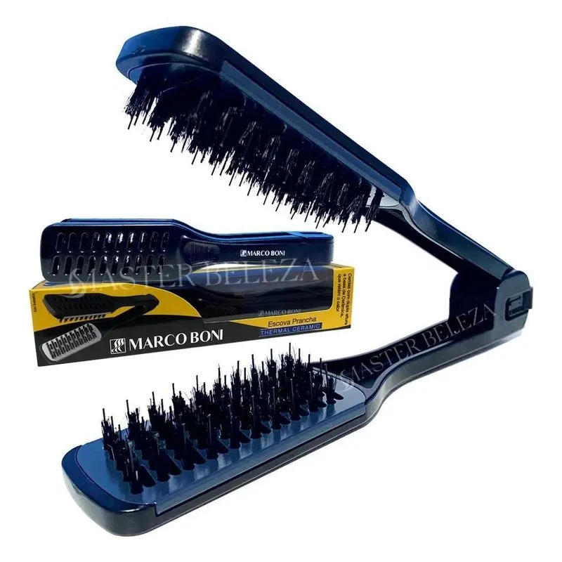 10x Escova Para Cabelo Prancha Thermal Cerâmica Dupla Altur