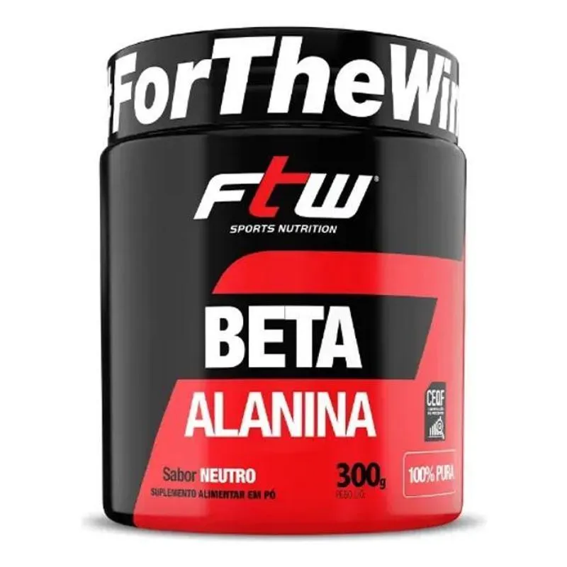 2x Beta Alanina 100% Pura Pote 300g - Ftw
