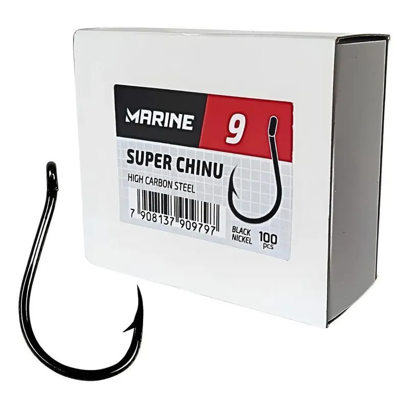 Caixa Anzol Super Chinu N 9 Marine 100 Unidades Pesca Forte