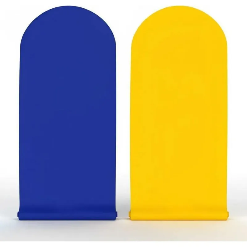 Capa Para Arco Romano Dupla Face Ideal P Amarelo - Azul