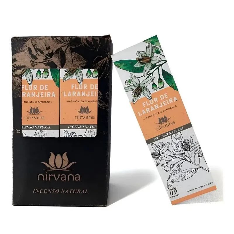 Incenso Nirvana - Linha Tradicional - Aromas Fragrância Flor