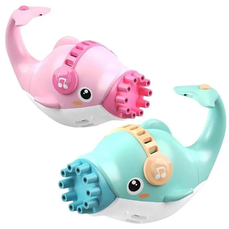 Golfinho Bolhudo Máquina Elétrica Brinquedo Lança Bolhas