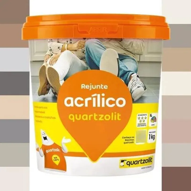 Rejunte Acrílico Weber Quartzolit 1kg Cores Cor Branco