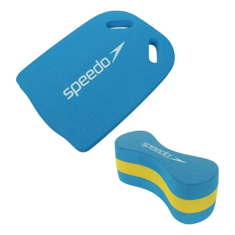 3x Kit Natação Treinamento Speedo Flutador E Prancha Swim
