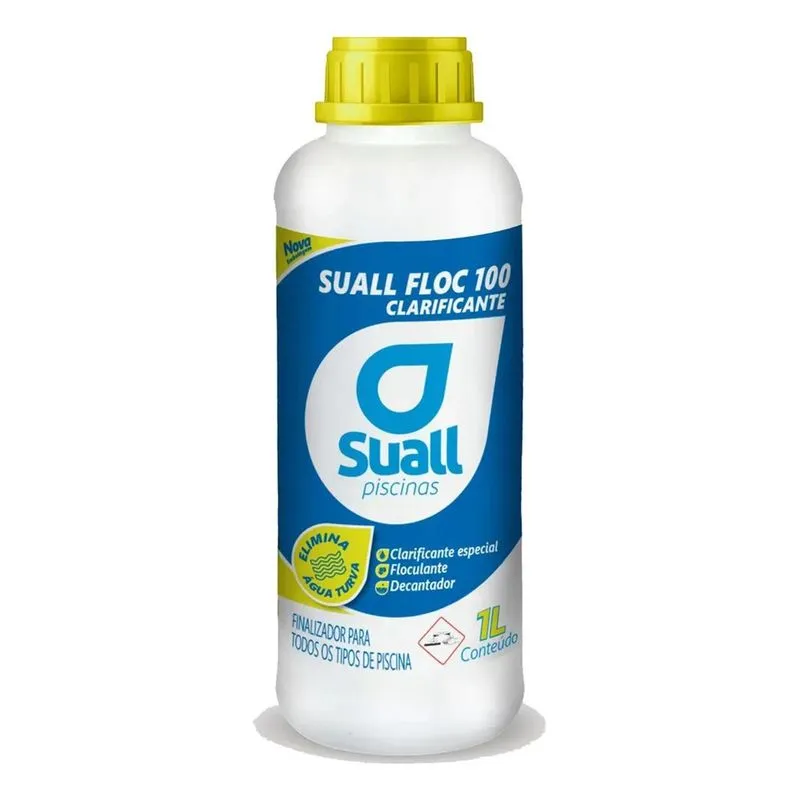 3x Clarificante Floculante Decantador Suall Floc Piscinas 1l