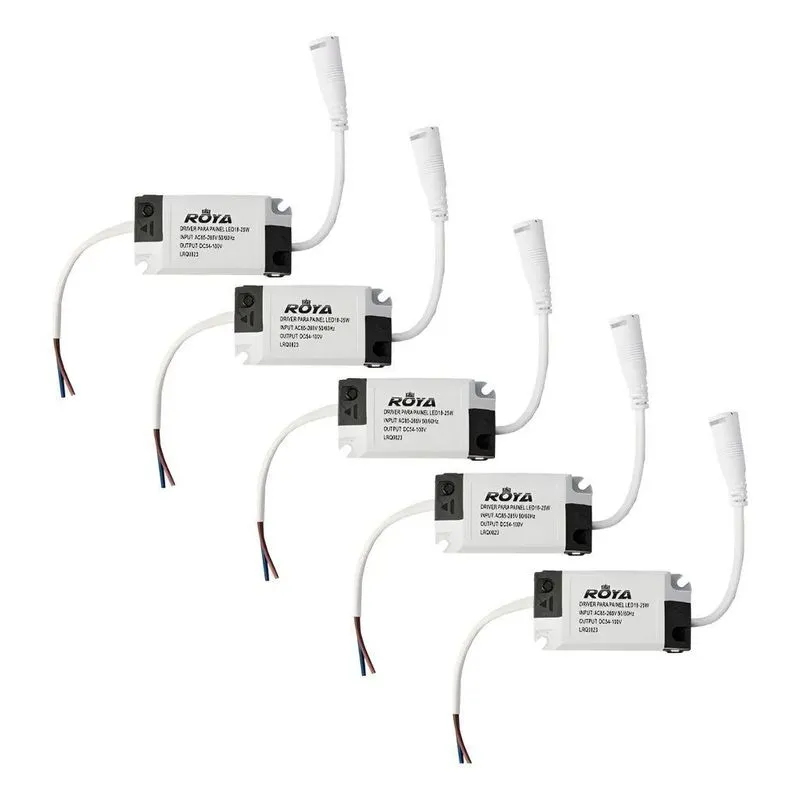 Kit 5 Driver Reator Fonte Plafon Painel Led 18w A 25w Bivolt