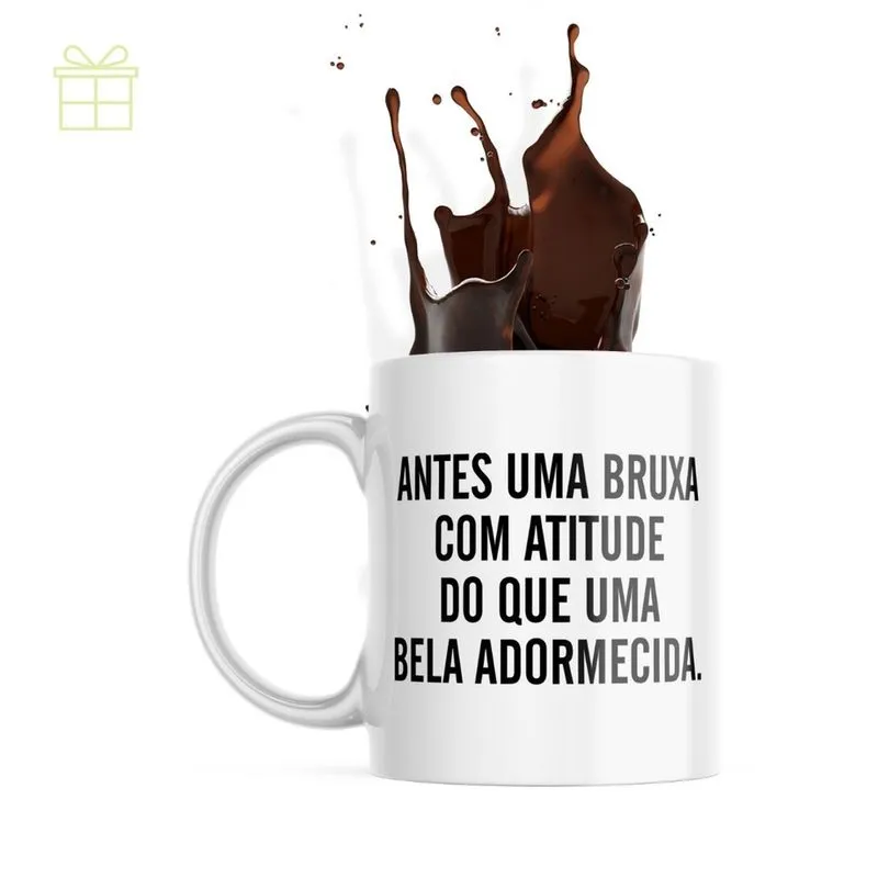 Caneca De Café Engraçada - Antes Uma Bruxa