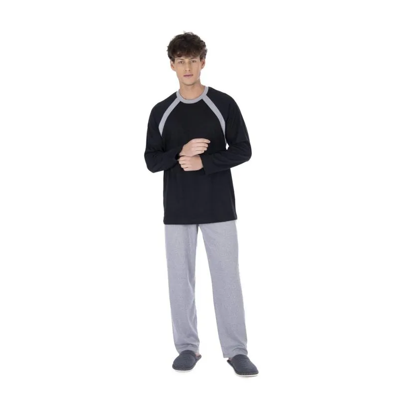 Pijama De Frio Masculino Canelado Tamanhos Grande Victory