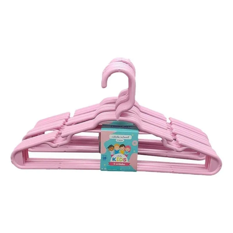 10x Kit 15 Unidades Cabides Infantis Roupa Infantil Bebê Co