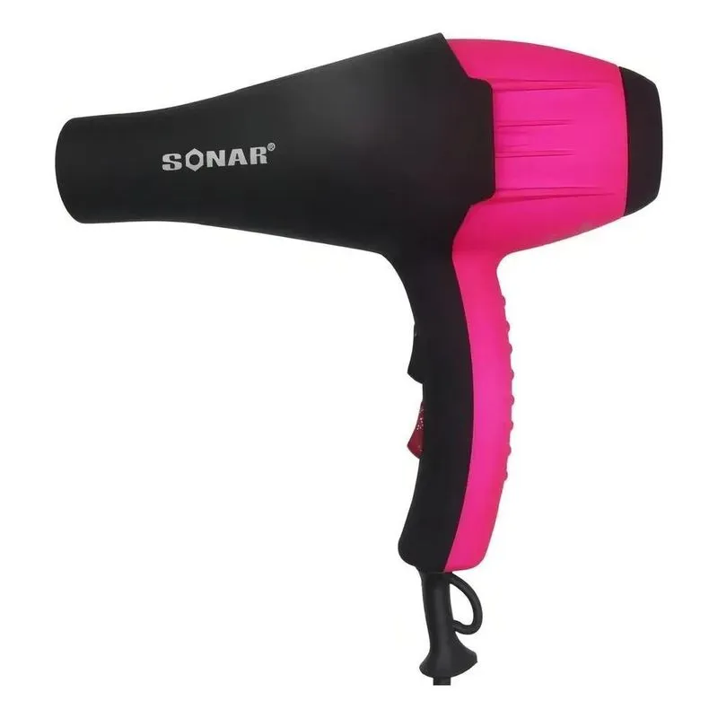 10x Secador De Cabelo Sonar Profissional 8.600w Rosa E Pret