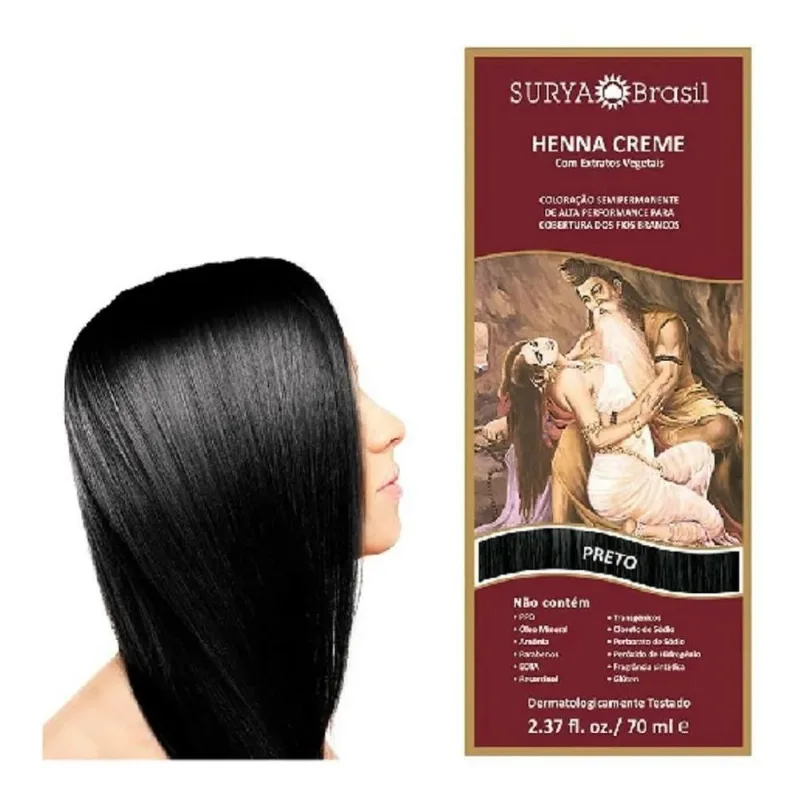 2x Surya Brasil Creme Henna Creme Black