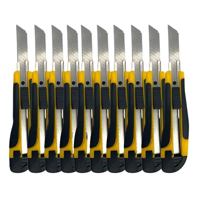 10x 10 Estiletes Emborrachado 18mm C/trava E Cabo Antiderra